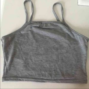 Grey Cami crop top